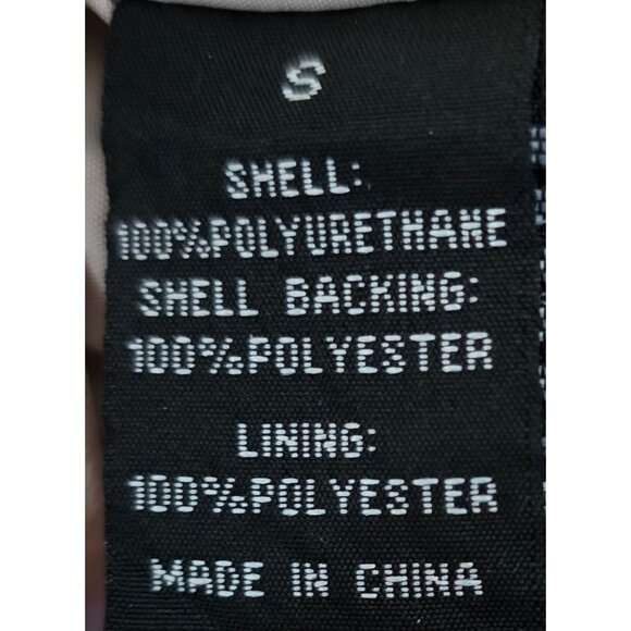 Baccini Womens Beige Peplum Jacket Small Zip Up Casual Chic coquette office wear - Picture 7 of 9